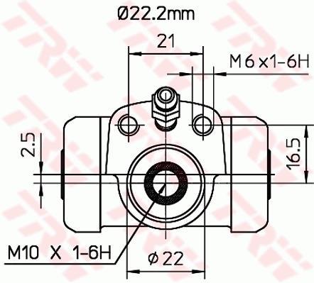 Cylindre de roue TRW ref. BWH377
