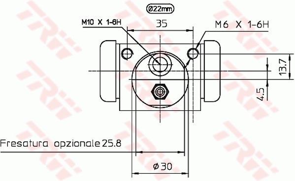 Cylindre de roue TRW ref. BWH397