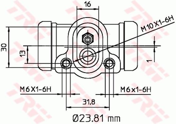 Cylindre de roue TRW BWK103