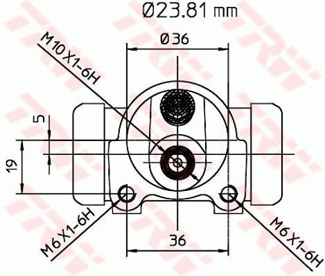Cylindre de roue TRW ref. BWK106