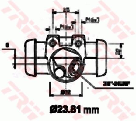 Cylindre de roue TRW ref. BWK117