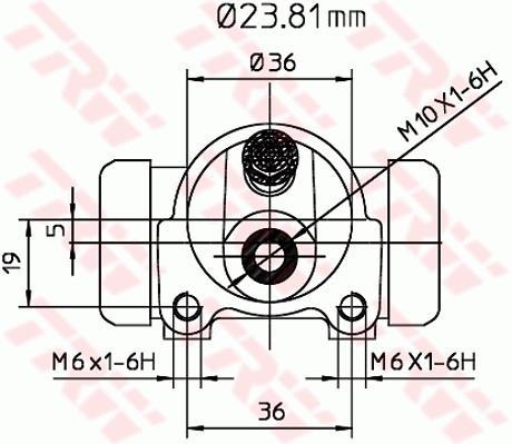 Cylindre de roue TRW ref. BWK119