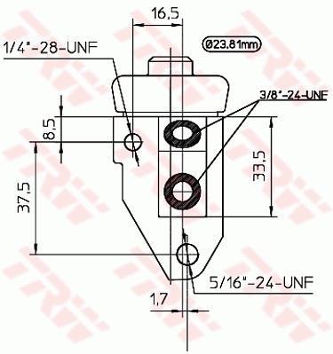 Cylindre de roue TRW ref. BWK130