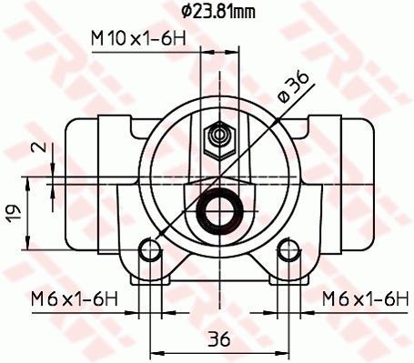 Cylindre de roue TRW ref. BWK225