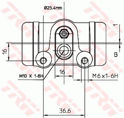 Cylindre de roue TRW ref. BWL112