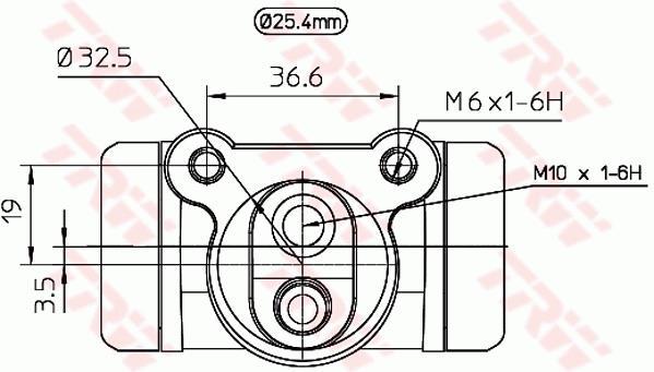 Cylindre de roue TRW ref. BWL195