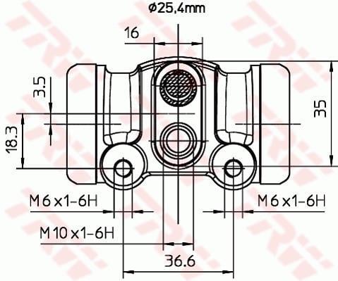Cylindre de roue TRW ref. BWL287
