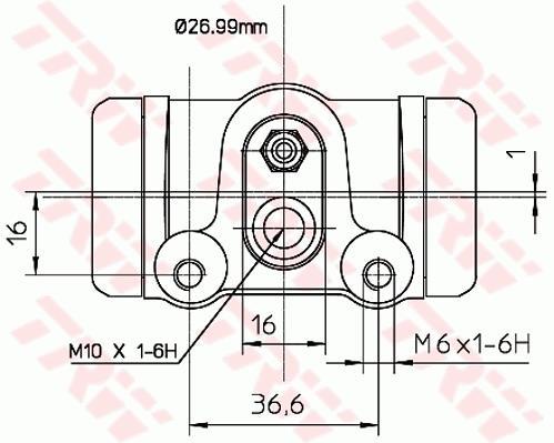 Cylindre de roue TRW ref. BWN103