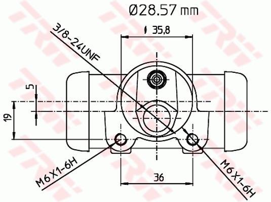 Cylindre de roue TRW BWN131