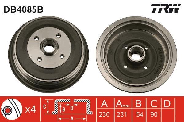 Tambour de frein TRW DB4085B