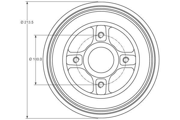 Tambour de frein TRW ref. DB4214MR