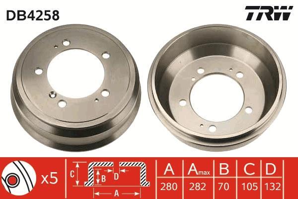 Tambour de frein TRW ref. DB4258