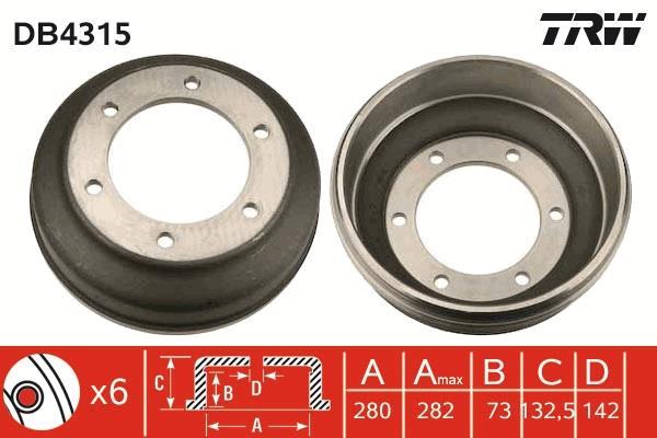 Tambour de frein TRW DB4315