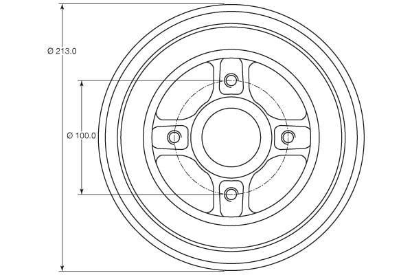 Tambour de frein TRW ref. DB4363MR