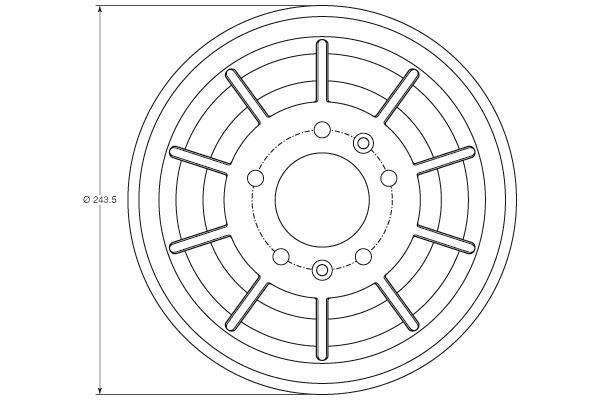 Tambour de frein TRW ref. DB4405