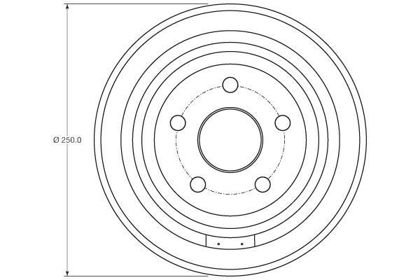 Tambour de frein TRW DB4407