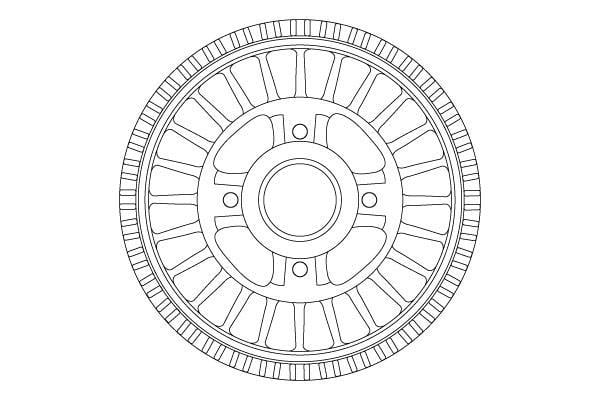 Tambour de frein TRW ref. DB4557MR