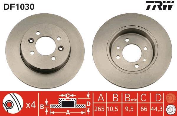 Disques de frein TRW ref. DF1030