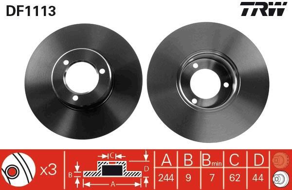 Disques de frein TRW DF1113