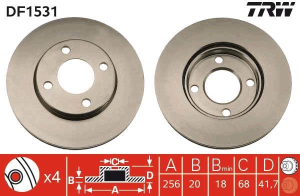 Disques de frein TRW DF1531
