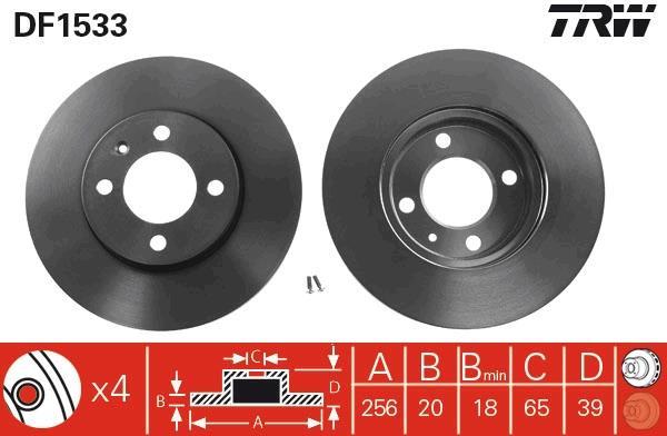 Disques de frein TRW ref. DF1533