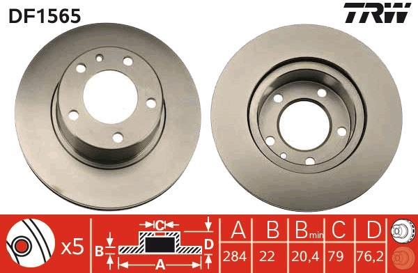 Disques de frein TRW DF1565