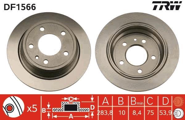 Disques de frein TRW DF1566