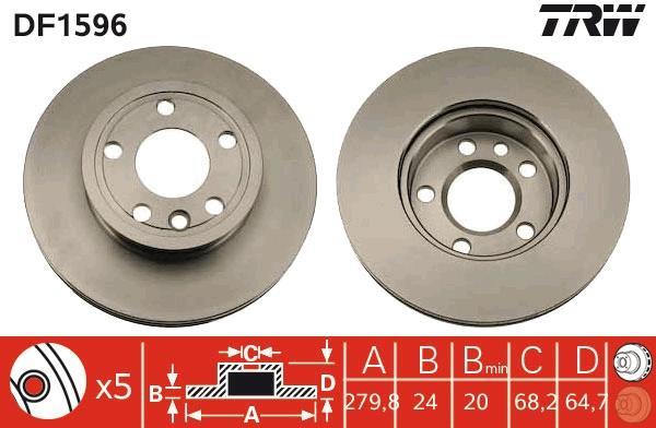 Disques de frein TRW DF1596
