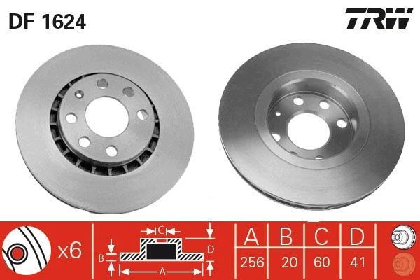 Disques de frein TRW DF1624