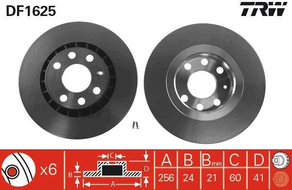 Disques de frein TRW ref. DF1625