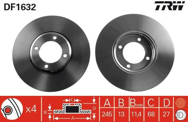 Disques de frein TRW DF1632