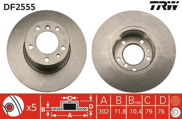 Disques de frein TRW ref. DF2555