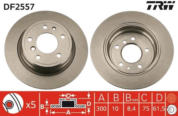 Disques de frein TRW ref. DF2557