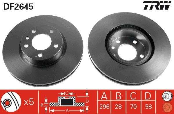 Disques de frein TRW ref. DF2645