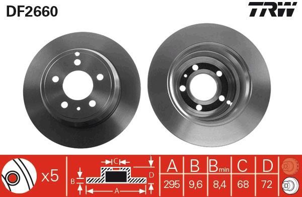 Disques de frein TRW ref. DF2660