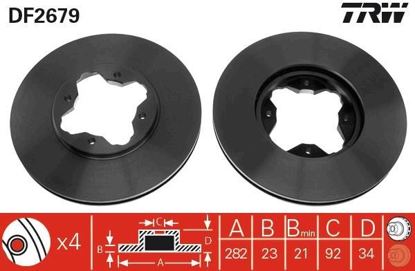 Disques de frein TRW ref. DF2679