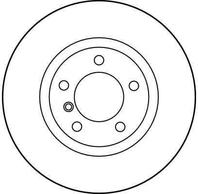 Disco de frenos delantero derecho TRW ref. DF2732S