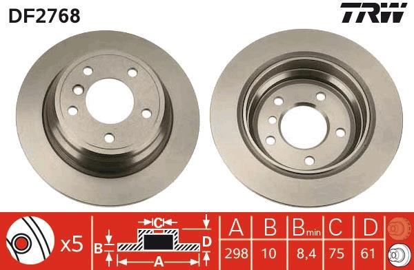 Disques de frein TRW DF2768