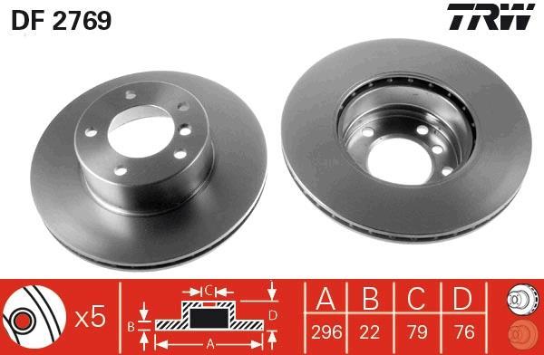 Disques de frein TRW ref. DF2769