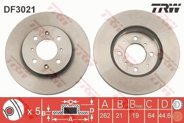 Disques de frein TRW ref. DF3021