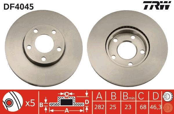 Disques de frein TRW ref. DF4045