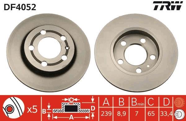 Disques de frein TRW DF4052