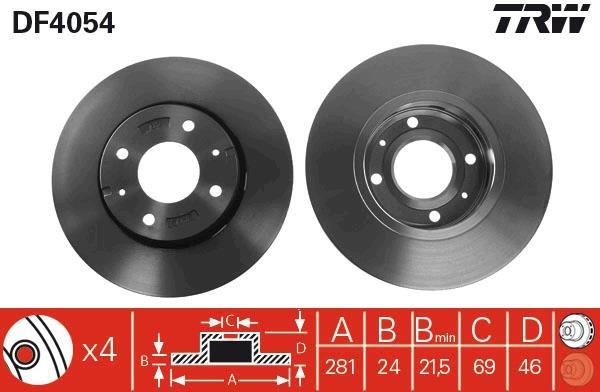 Disques de frein TRW ref. DF4054