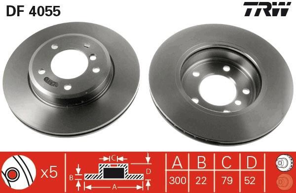 Disques de frein TRW DF4055