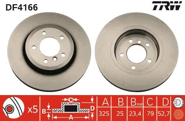Disques de frein TRW ref. DF4166