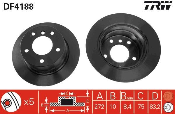 Disques de frein TRW ref. DF4188