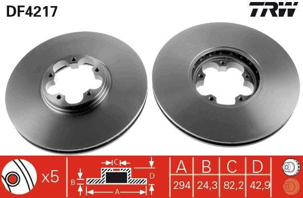 Disques de frein TRW ref. DF4217