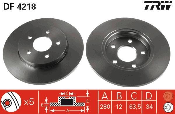 Disques de frein TRW ref. DF4218