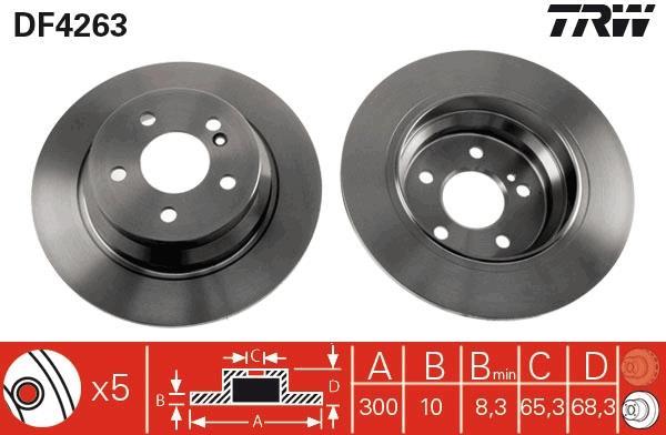 Disques de frein TRW ref. DF4263