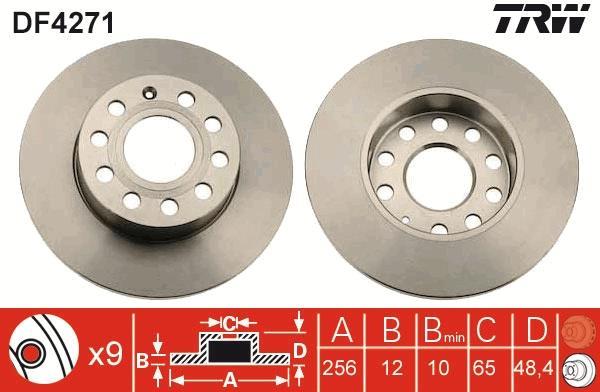 Discos de freno TRW ref. DF4271